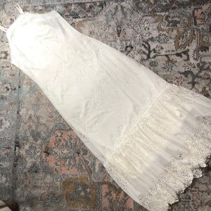 Cream Lace Maxi Dress
